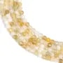 Opale multicolore jaune rond facetté 3mm x 38cm