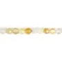 Opale multicolore jaune rond facetté 3mm x 38cm