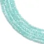 Óxido de circonio azul laguna redondo facetado 2mm x 36cm