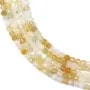 Round faceted multicolored yellow opal 2.5mm x 39cm