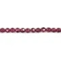 Rund facettierter violetter Granat 2.5mm x 39cm