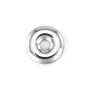Dona Hematita plateado 20mm x 1pc