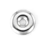 Pendente Donut Argentato 30mm | Ematite Naturale