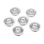 Donut Hematite plateado 30mm x 1pc