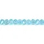 Topacio Calentado Rondelle Facetada 4x6mm | Mayorista de Perlas