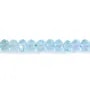 Topacio calentado rondel facetado 3x4mm x 39cm