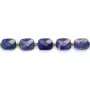 Lapis Lazuli rectangle arrondi facetté 8x10mm x 39cm