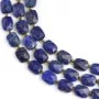 Facettierter Lapis-Lazuli-Rechteck abgerundet 8x10mm x 39cm