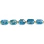 Apatite rettangolo arrotondato sfaccettato 8x10mm x 38cm