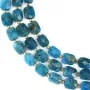 Faceted rounded rectangle apatite 8x10mm x 38cm