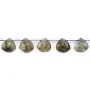 Perla Labradorite Goccia Piatta Sfaccettata 12x12mm | Creazione Gioielli