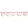 Quarzo rosa goccia piatta sfaccettata 12x12mm x 39cm