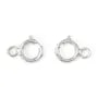 Fecho de mola 5mm Light - anel paralelo - Prata 925 x 10pcs