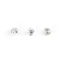 Round faceted slash beads 2.5mm - Silver 925 x 20pcs