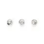 Round faceted beads slash 3mm - Silver 925 x 10pcs