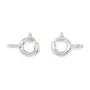Fermoir à ressort 5mm - anneau fermé - Argent 925 x 4pcs
