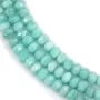 Amazonite del Perù rondella sfaccettata, 4x6mm x 38cm