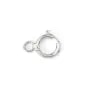 Cierre de resorte 5mm Light - anillo paralelo - Plata 925 x 6pcs