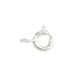 Fermoir à ressort 5mm - anneau fermé - Argent 925 x 4pcs