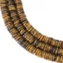 Tiger Eye heishi disc 1.5x6mm x 39cm