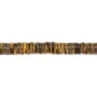 Tigeraugen Heishi-Scheibe 1.5x6mm x 39cm