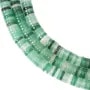 Quarzo Avventurina (Fragola verde) rondella heishi 1.5x6mm x 39cm