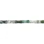 Agate mousse tube bambou 5x12mm x 38cm