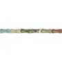 Ágata indiana tubo bambu 5x12mm x 38cm