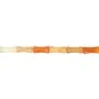 Aventurina naranja tubo bambú 5x12mm x 38cm
