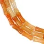 Oranger Aventurin Bambusrohr 5x12mm x 38cm