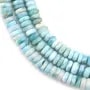 Larimar rondelle heishi 3x7mm x 40cm