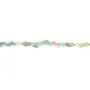 Turmalina multicolor azul barroca 3-4mm x 37cm