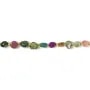 Tourmaline multicolore baroque 4-5mm x 39cm