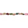 Multicolored baroque tourmaline 5-7mm x 40cm