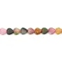 Tourmaline multicolore coeur plat 6mm x 37m
