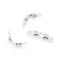 925 silver crimp covers 4mm x 6pcs