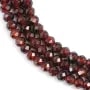 Granato Rondella Sfaccettata 3x4,5mm x 40cm