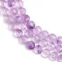 Jade violet rond plat facetté 6mm x 38cm