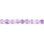 Jade violet rond plat facetté 6mm x 38cm