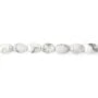 Howlite oval 6x8mm x 37cm