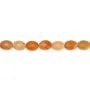 Aventurine orange ovale facetté 6x8mm x 37cm