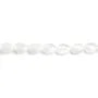 Cristal de roche ovale facetté 6x8mm x 38cm