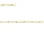 Chaîne rectangle diamanté 5x20mm - Acier Inox 304 doré x 1m