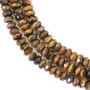 Oeil de Tigre rondelle facetté 2x4mm x 38cm