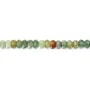 Indische Achat facettierte Scheibe 2x4mm x 38cm