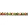 Jaspe Unakite rondelle facetté 2x4mm x 37cm