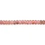 Quartz Fraise rondelle facettée 2x4mm | Perles DIY
