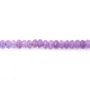 Améthyste rondelle facetté 2x4mm x 37cm