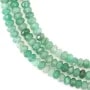 Aventurine rondelle facetté 2x4mm x 38cm