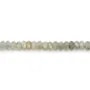 Faceted rondelle labradorite 2x4mm x 37cm